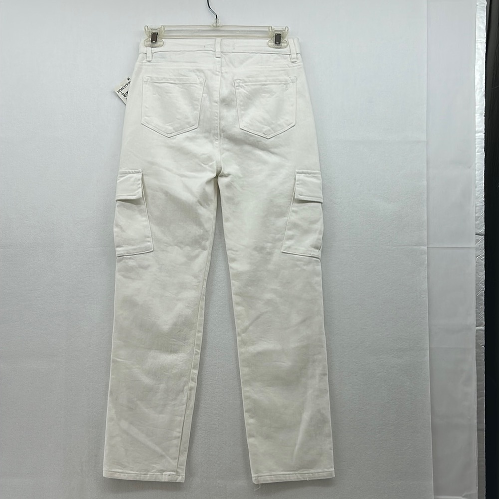 Tractr White Modern Cargo Pants NWT - Picture 4 of 4